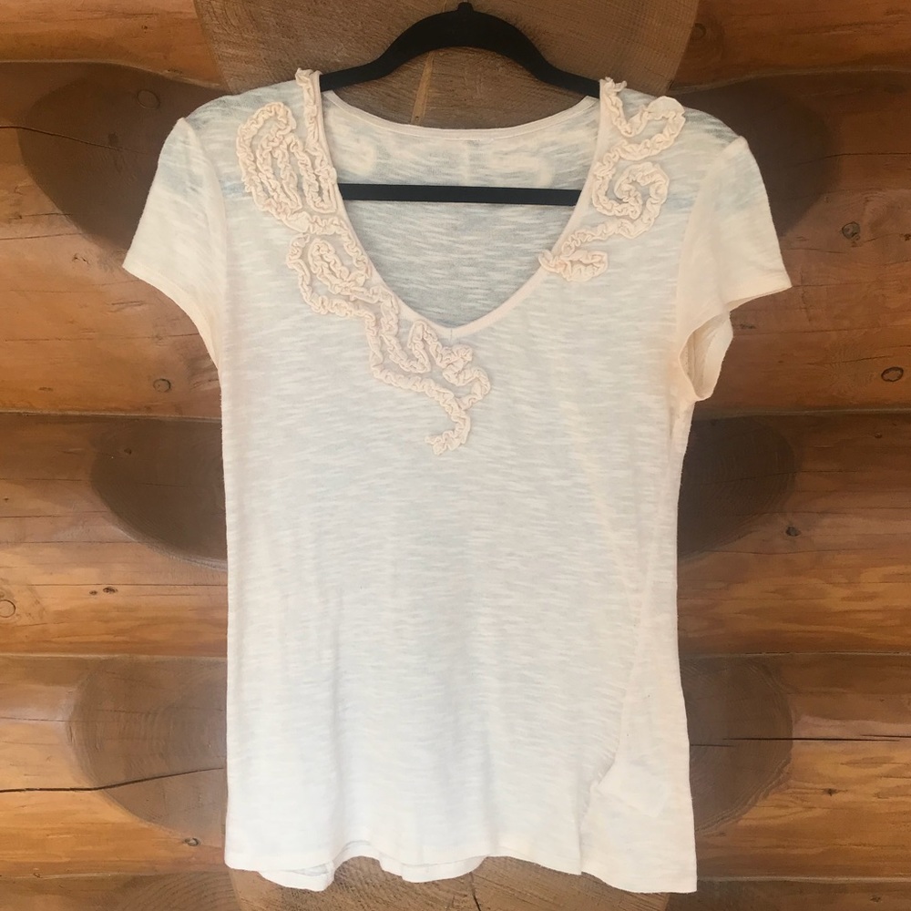 Ruffle-Detailed Short Sleeve - Picture 1 of 8